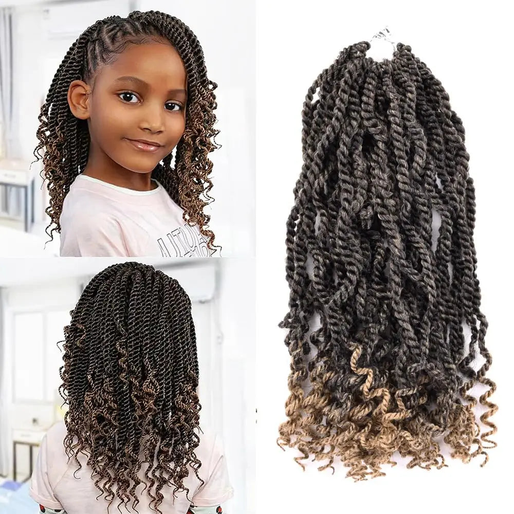 Tresses Crochet Senegalese Twist Ondulées | 12 Pouces | Synthétique | Extensions Femme