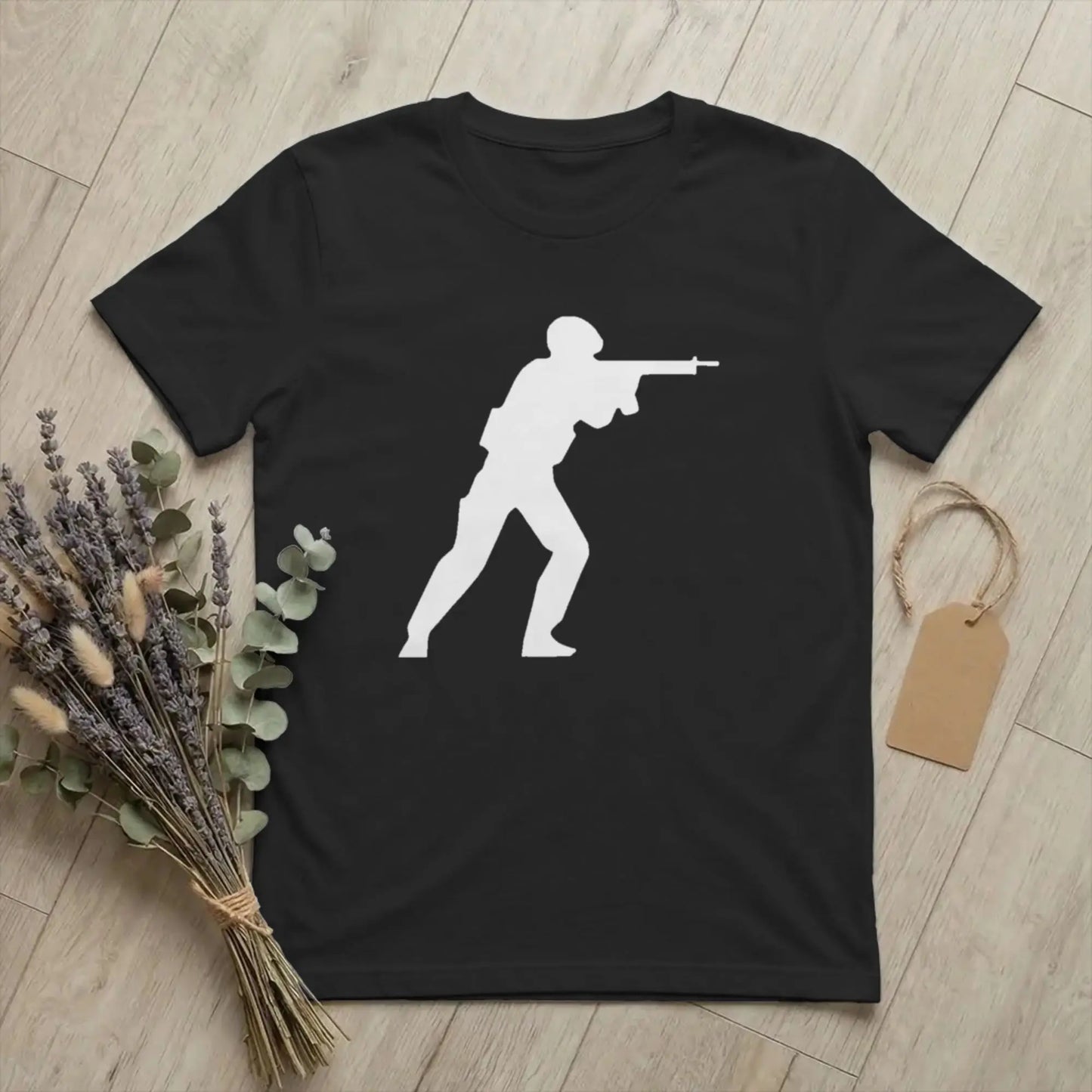 Men's T-Shirts Counters Shooting Striking Go Awesome Cotton Tee Shirt Short Sleeve Game Silhouette T Shirts O Neck Clothes Gift