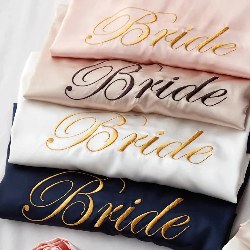 Bride with Team Bride Robe Bride To Be Bridal Shower Bachelorette Party Wedding Decoration Wedding Hen Party Bridesmaid Gift