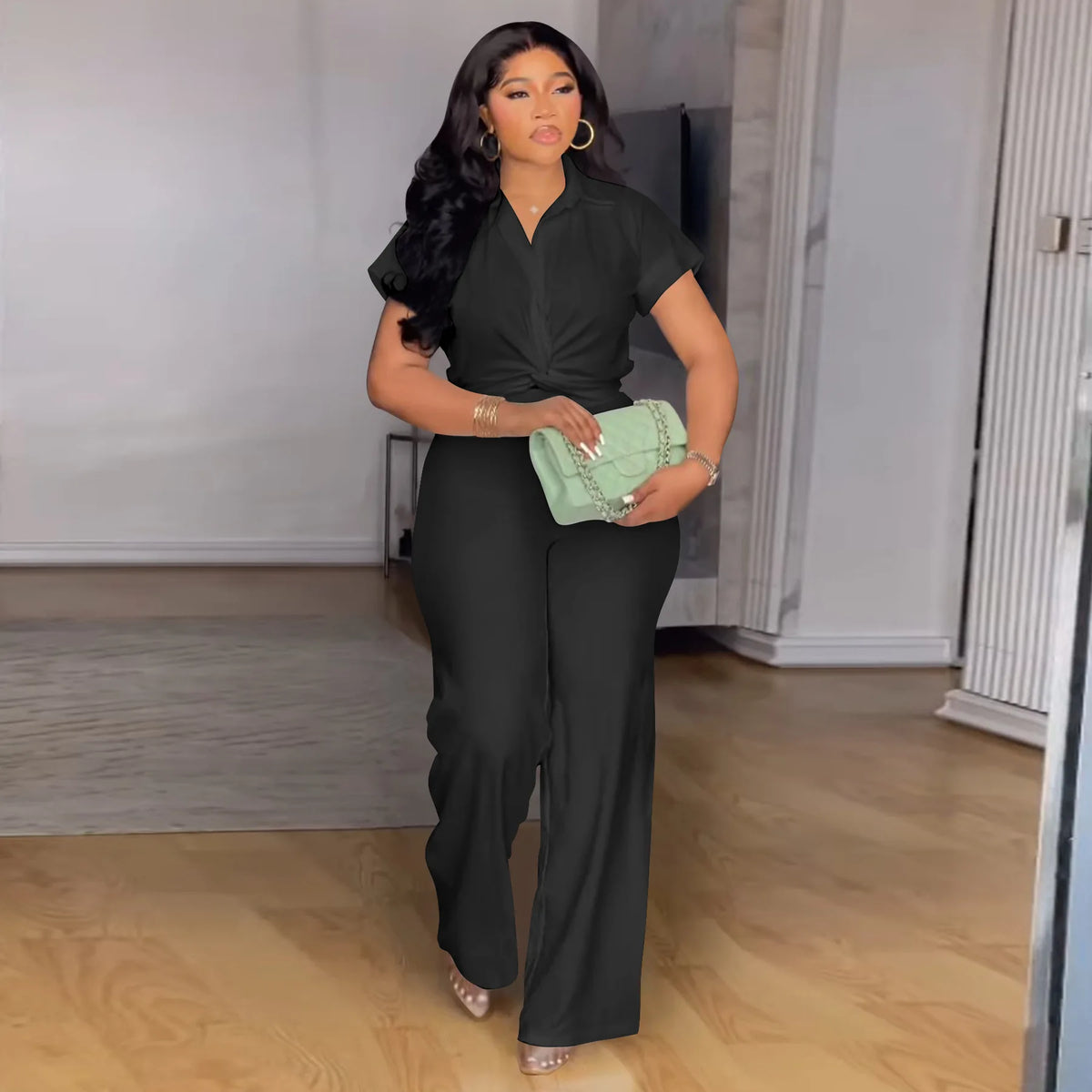 2 Piece Women Sets 2025 New Arrival Plus Size Summer Matching Sets Print Two Pieces Sets Top Pants Suits Outfits Clothing