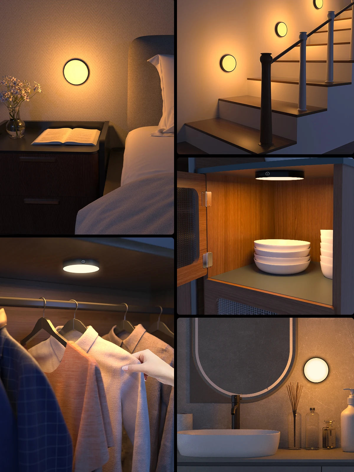 Veilleuse LED Tactile Rechargeable WILLED | 1000mAh | Dimmable | Placard, Cuisine & Chambre