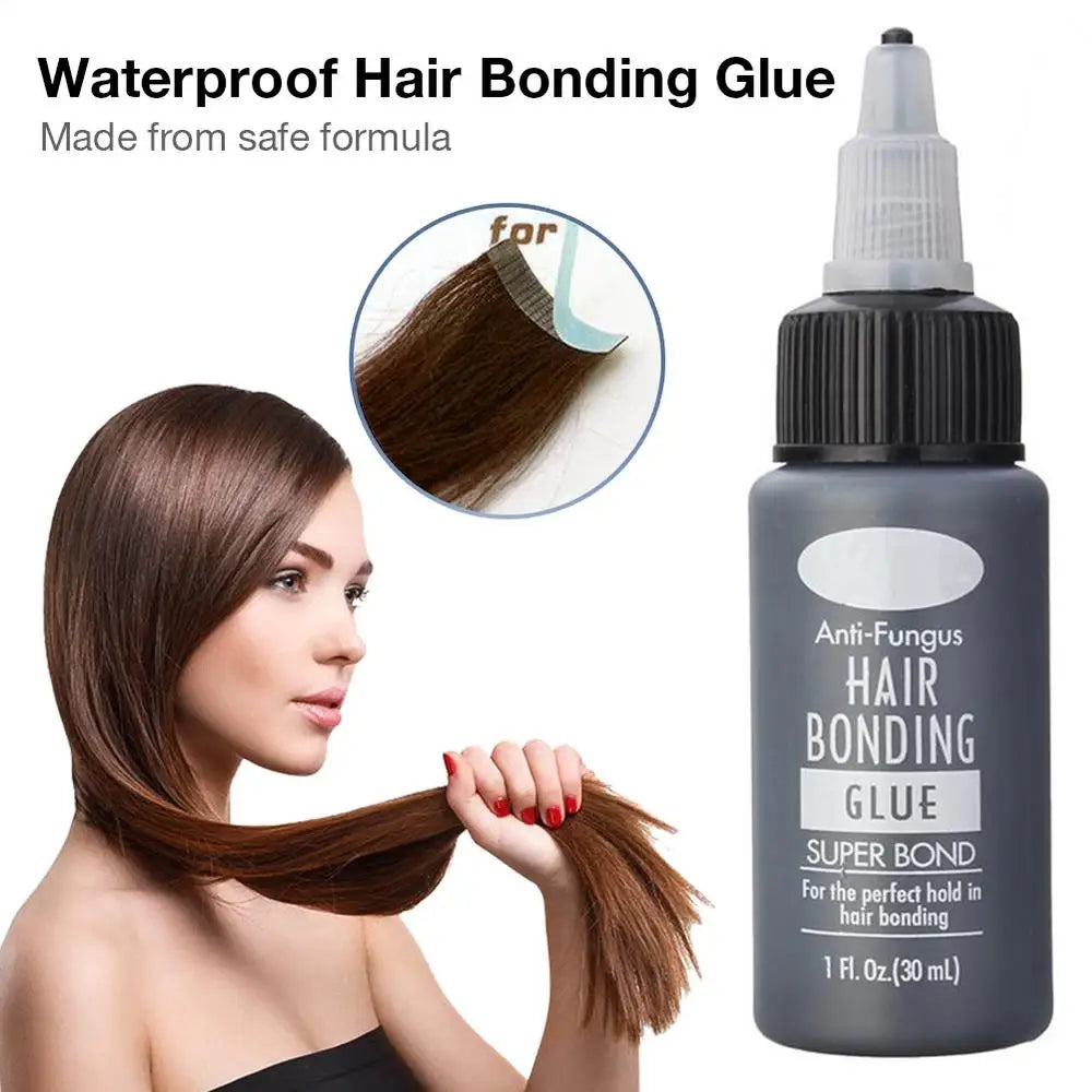 30ml Hair Glue For Wigs Quick-Dry Adhesive For Wigs Powerful Hair Bond Glue For Quick Fixes Waterproof Versatile Adhesive