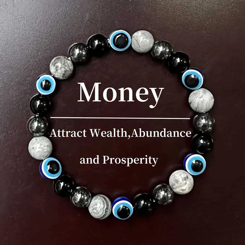 Stylish Unisex Beaded Bracelets with Natural Stones, Multi-Function Fashion Jewelry, Excellent Present for Loved Ones