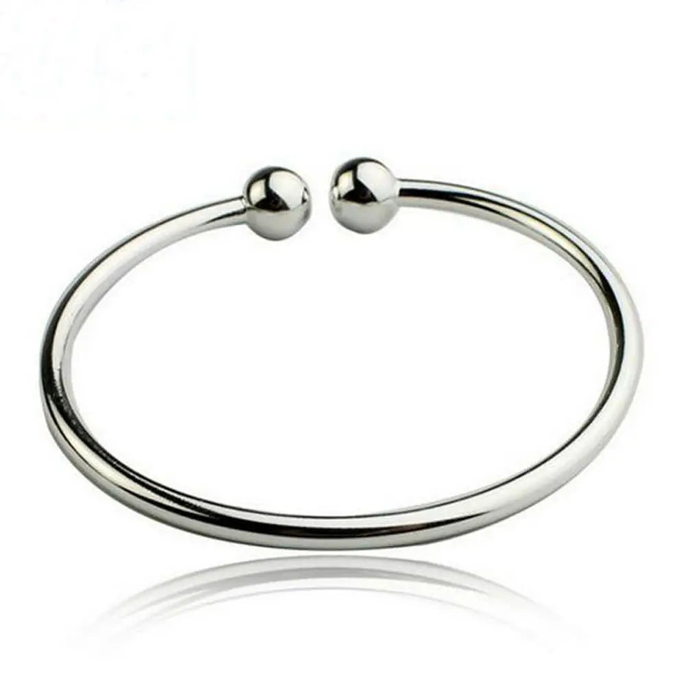 Best Quality Wholesale Silver Plated Bracelet Adjustable Bangles Fashion Jewelry Men's/Women's