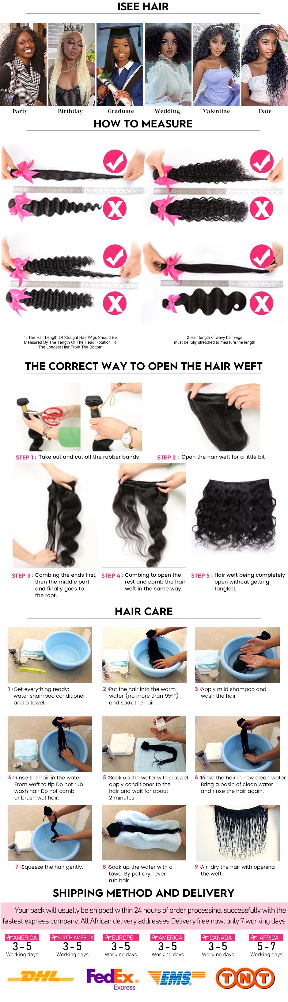 Mèches Kinky Curly Brésiliennes Remy | Couleur Naturelle | 1 à 4 Paquets | Extensions Cheveux Humains | ISEE HAIR
