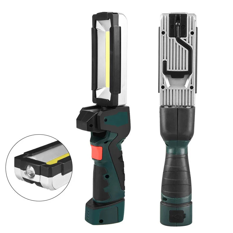 Lampe de Travail COB LED Portable | Garage & Mécanique Auto | Rechargeable USB | Inspection & Urgence