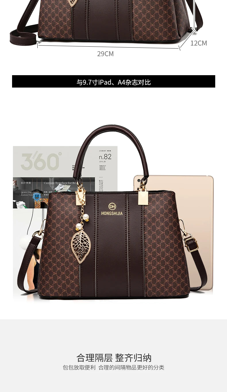 Sac à Main Femme Élégant | Cuir Haute Qualité | Tote Top Handle | Grande Capacité | Bandoulière