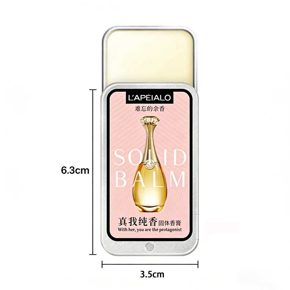 Woman Body Pheromone Perfume Solid Balm Long Lasting Fragrance Light Fragrance Portable Solid Perfume Balm