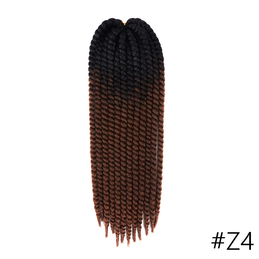 Senegalese Twist Hair Jumbo Twist Braids Crochet Braids 22 inch 120g Ombre Synthetic Crochet Hair Braiding Hair For Black Women