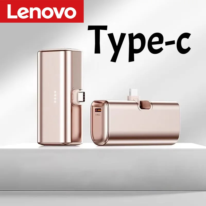 Lenovo 22.5W Fast Charging 500000mAh Mini Portable Charger USB-C Power Bank Suitable For iPhone 16/15 Series And Android Devices