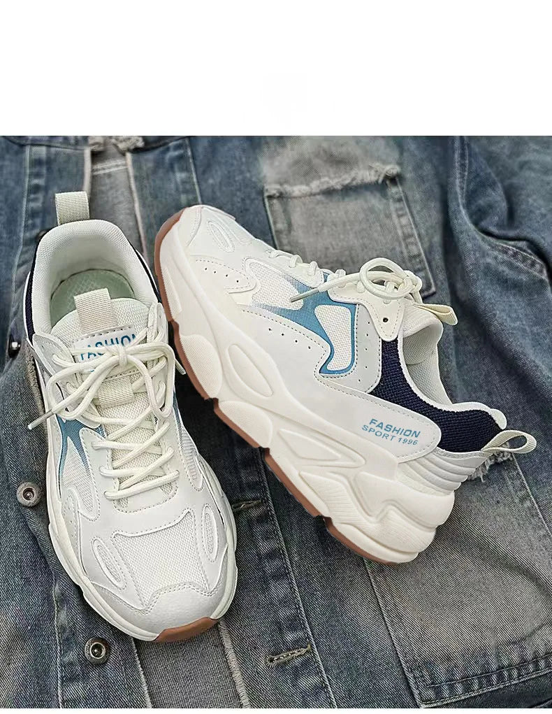 Baskets Dad Homme Été 2026 | Mesh Respirant Casual | Semelle Épaisse Streetwear