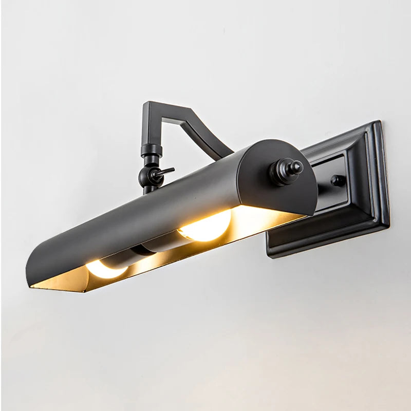 Applique Murale LED Rétro | Lumière Miroir Salle de Bain & Coiffeuse | Fer Forgé | E14