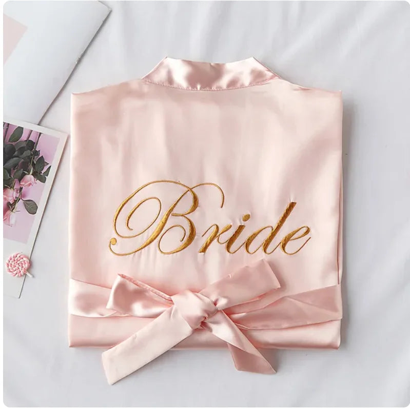 Bride with Team Bride Robe Bride To Be Bridal Shower Bachelorette Party Wedding Decoration Wedding Hen Party Bridesmaid Gift