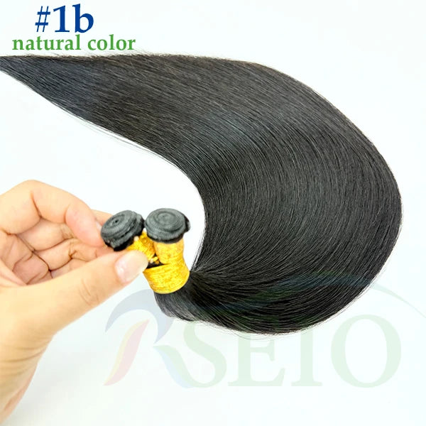 Tissage Weft Cheveux Humains Remy Naturel | 14-26 Pouces | Bouclable | Blonde & Lisse | Salon