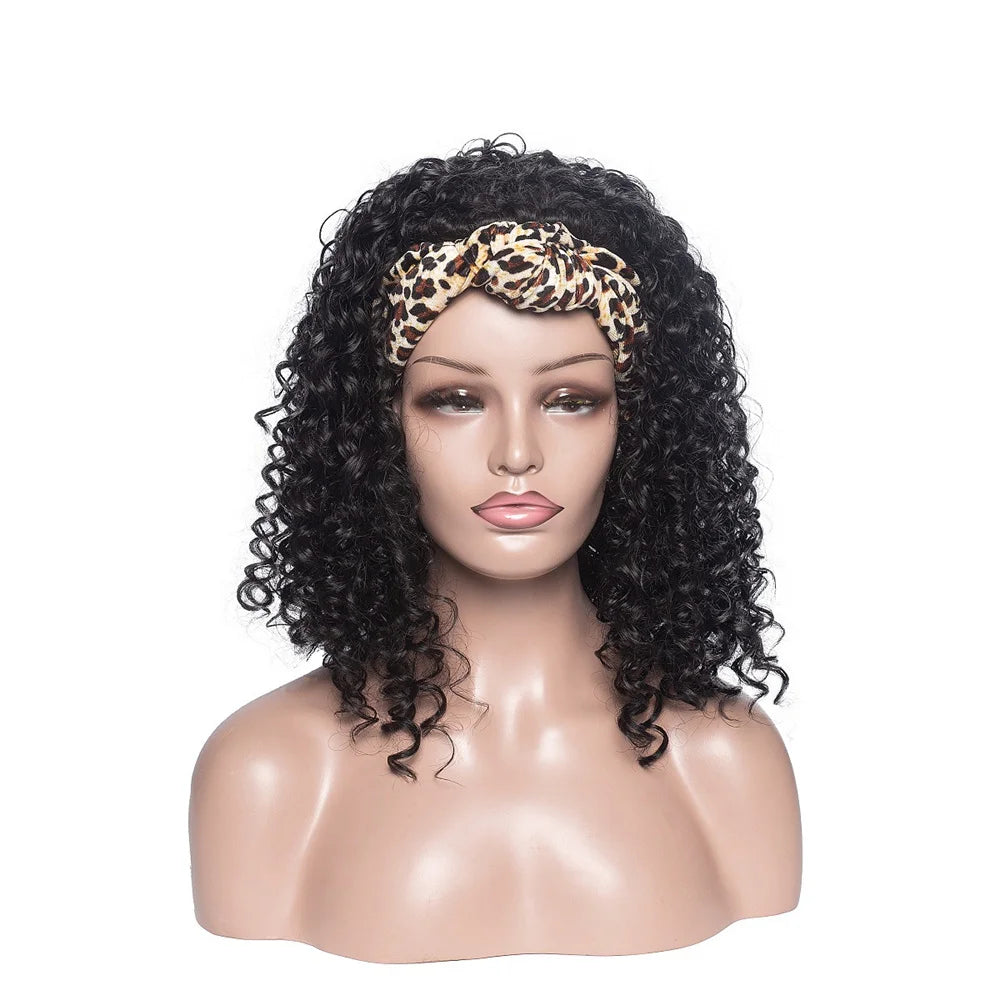 Perruque Headband Tresses Africaines Synthétique | 3 Brins | Queue de Cheval | Couvre-Cheveux | Fibre | Femme