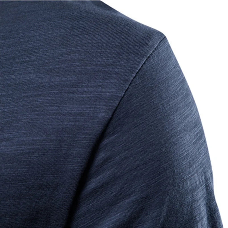 T-Shirt Homme 100% Coton | Col Rond | Manches Courtes | Uni Casual | Doux & Confortable | Été