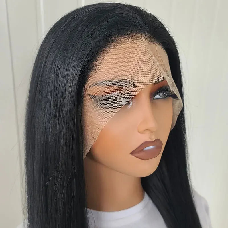 Perruque Lace Front 13x4 Lisse Synthétique | Ligne Naturelle Haute Qualité | Port Quotidien | Femme