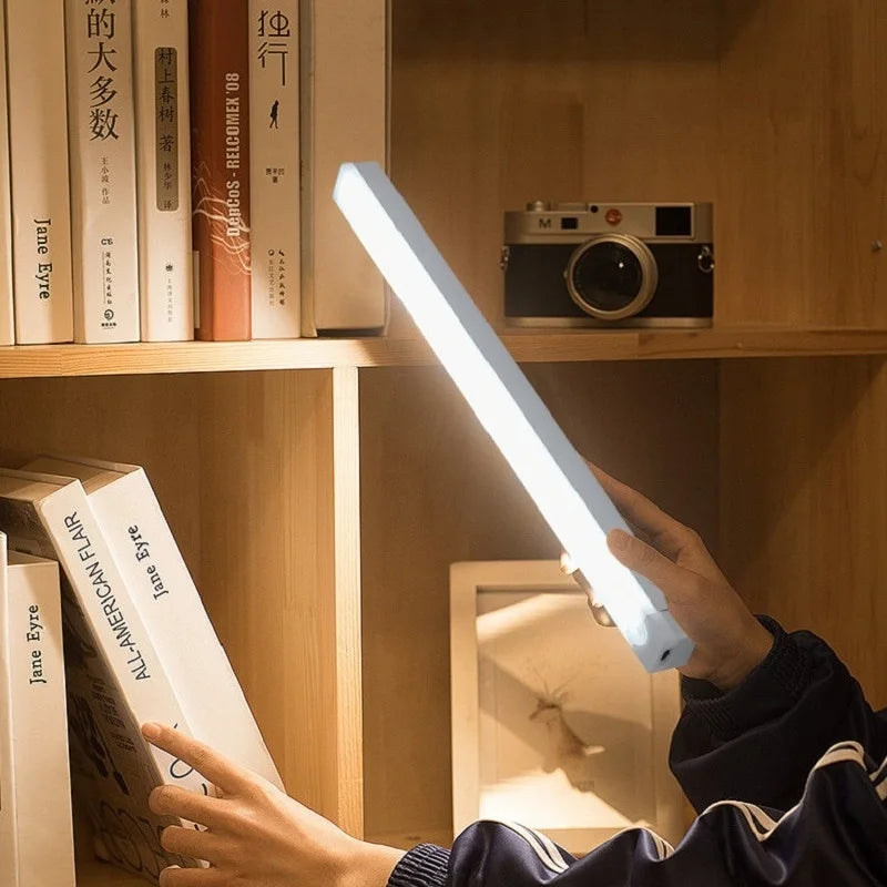 Rechargeable Motion Sensor LED Bar Light, Induction Night Light, Portable Cordless Magnetic Cabinet Lamp for Kitchen Bedside