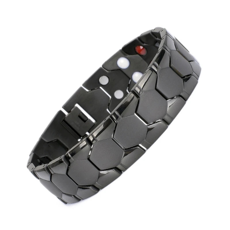 Bracelet Énergie Santé Magnétique Torsadé | Arthrite Thérapie | Aimant Puissant | Cadeau Homme