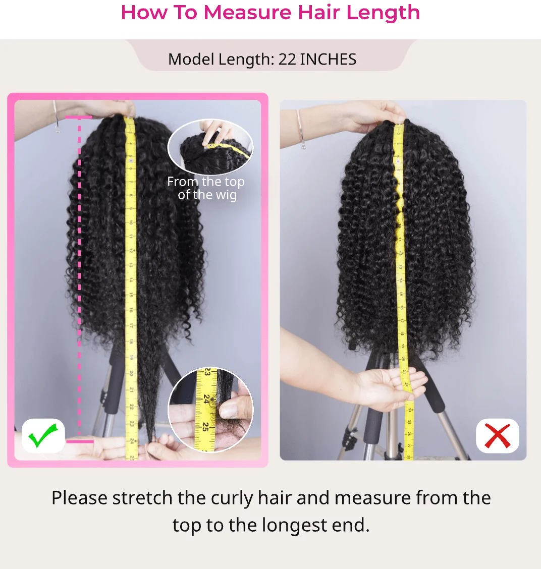 No Glue Upgrade 30 inch 250% HD 360 Lace Front Kinky Curly Wig Drawstring Lace Black Human Hair Water 360 Full Glueless Wigs