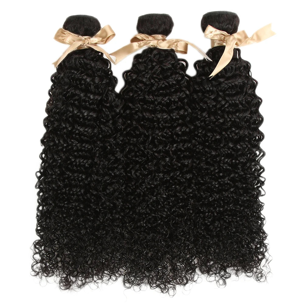 Tissage Kinky Curly Lisse Remy Brésilien | Lot Simple | Extensions Cheveux Humains Naturels