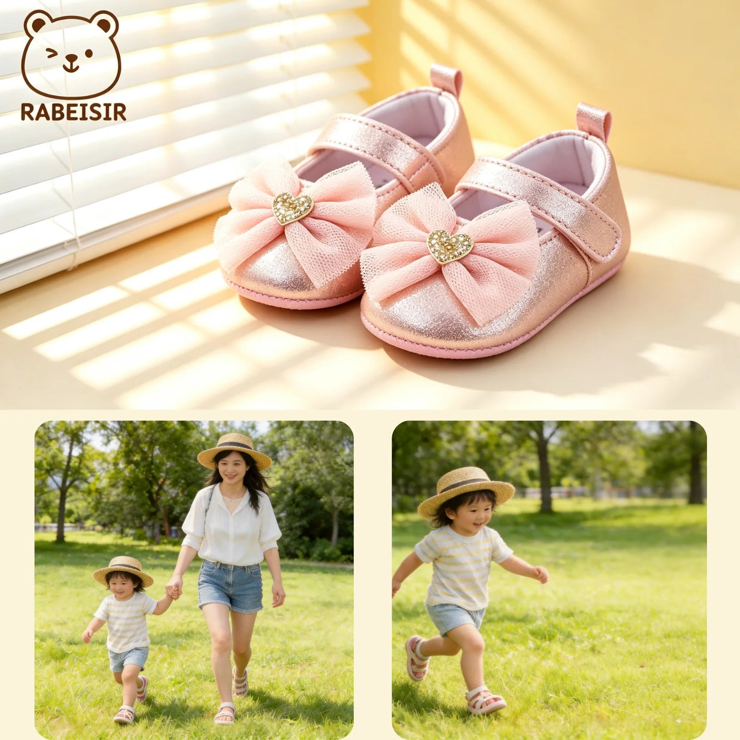 Baby Step Shoes Baby's First Pair of Toddler Shoes Baby Shoes Breathable Non-slip Girls Fashion Shoes Princess Lace Style