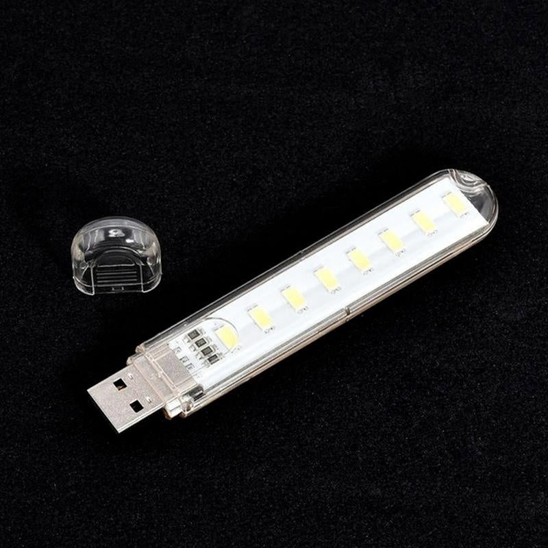 1 Pcs 8 LED Mini Portable USB Lamp DC 5V Camping USB Lighting for PC Laptop Mobile Power Bank Gadget