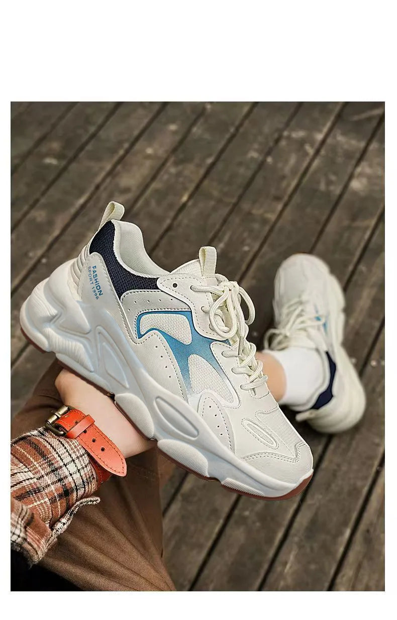 Baskets Dad Homme Été 2026 | Mesh Respirant Casual | Semelle Épaisse Streetwear