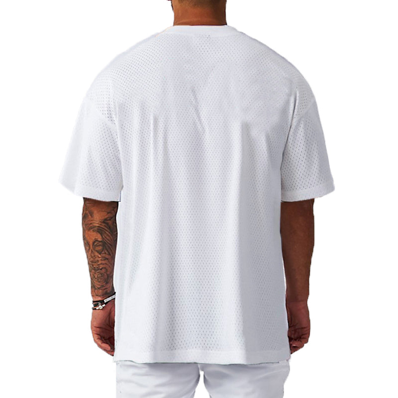 T-shirt de sport en polyester pour homme | Maille tricotée