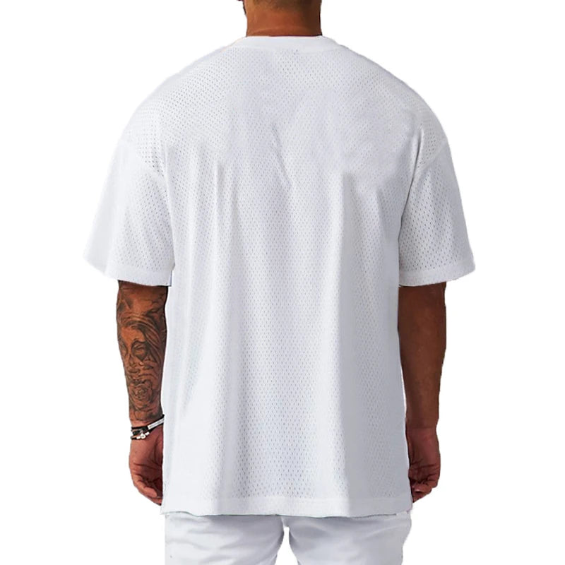 T-shirt de sport en polyester pour homme | Maille tricotée