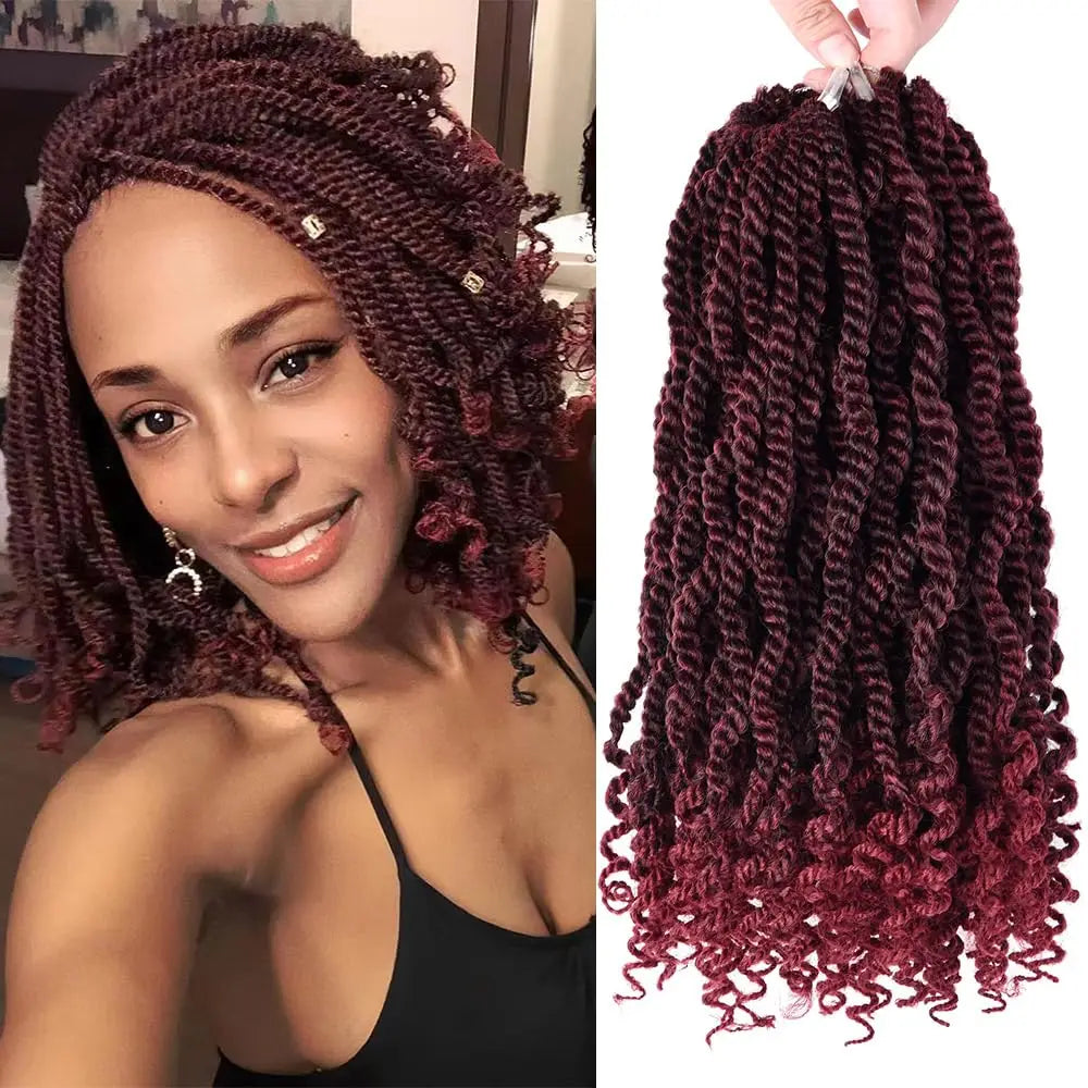 Tresses Crochet Senegalese Twist Ondulées | 12 Pouces | Synthétique | Extensions Femme