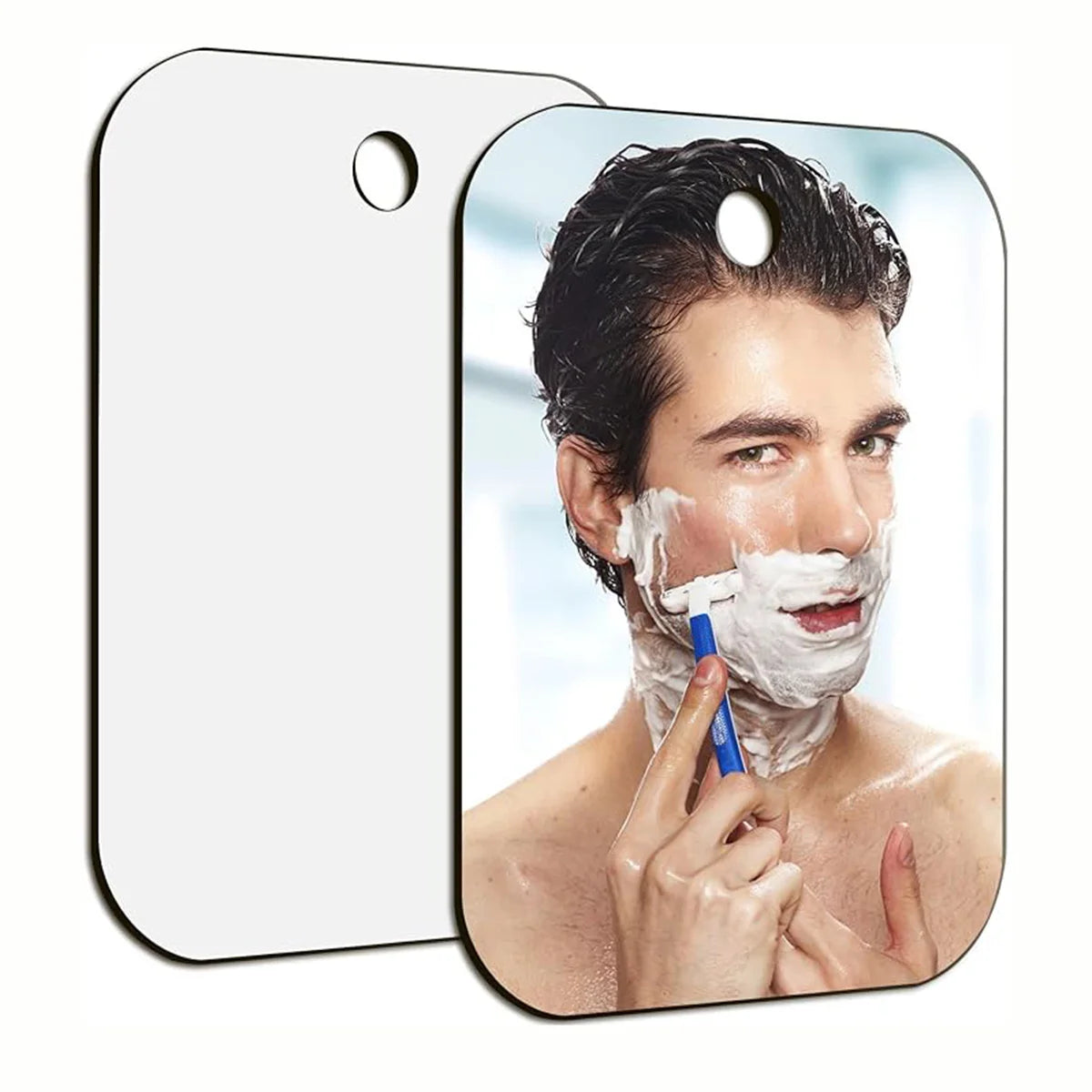 Miroir Acrylique Ventouse Douche | Antibuée | Portable Voyage | Maquillage & Rasage Salle de Bain