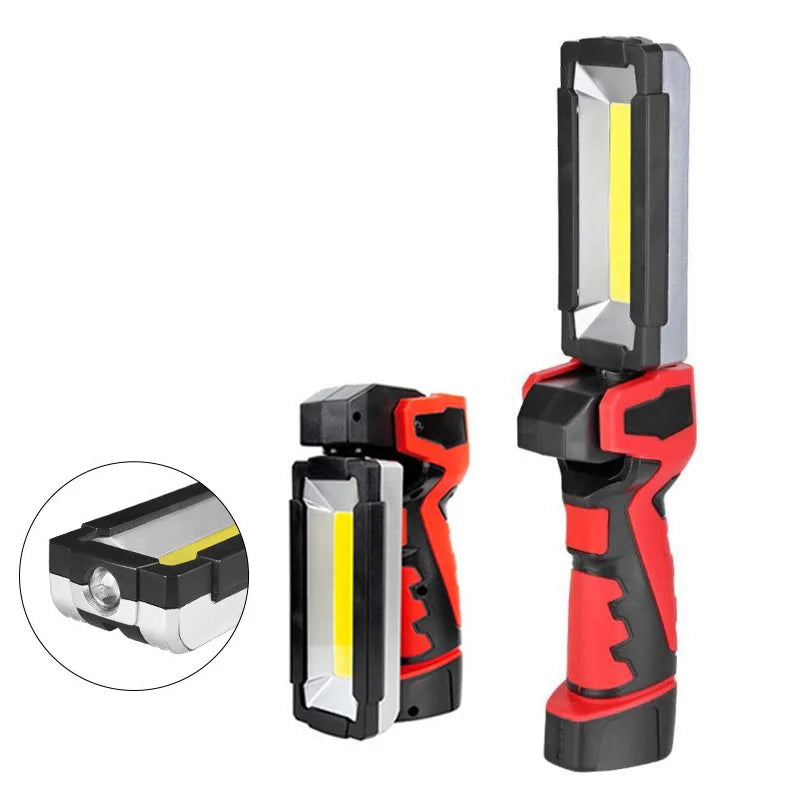 Lampe de Travail COB LED Portable | Garage & Mécanique Auto | Rechargeable USB | Inspection & Urgence