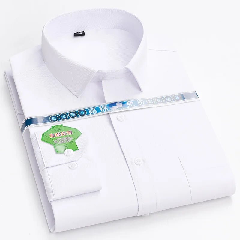 2026 Long Sleeve Shirt Men's Tops for Men Men's Clothing White Shirt Men's Fashion Clothing Trends