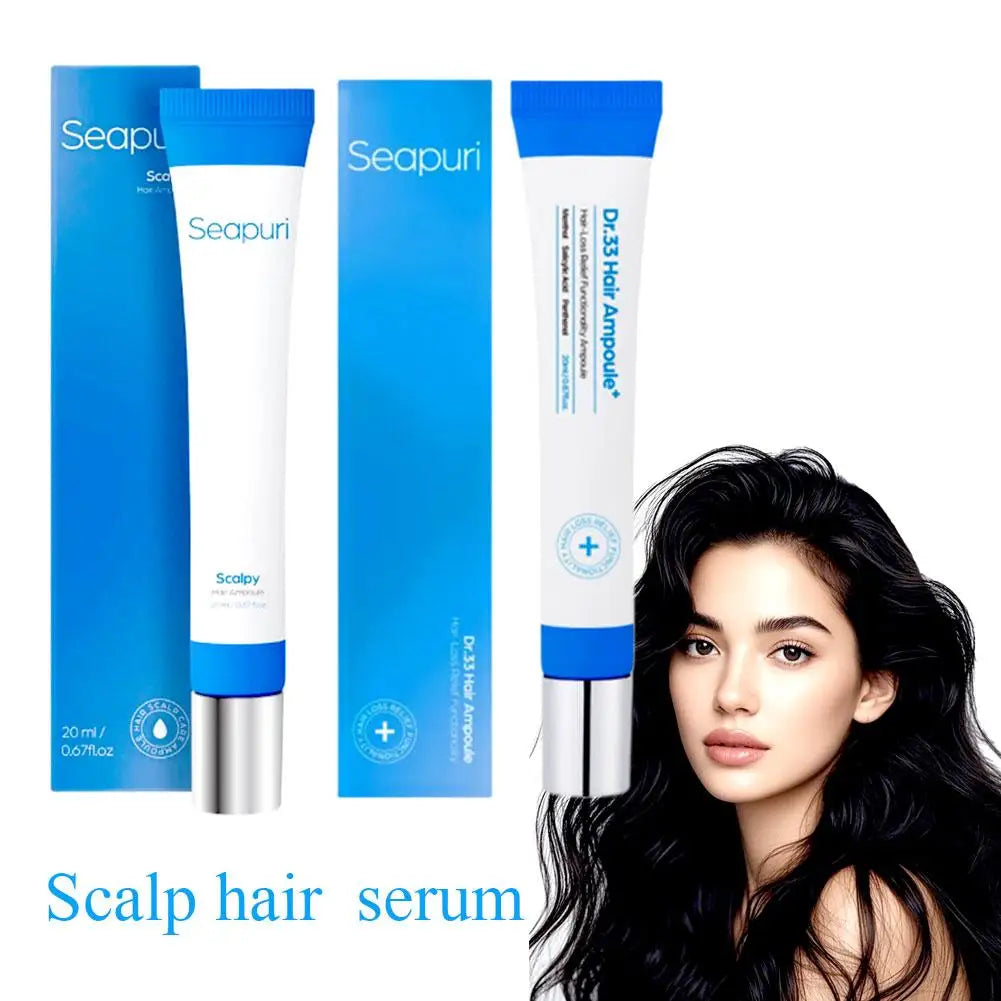 Essence Capillaire Seapuri | Nettoyage Cuir Chevelu | Stimule Croissance | Effet Frais & Revigorant