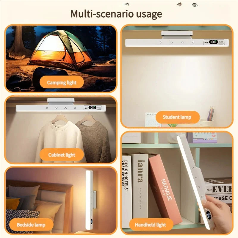 Lampe de Bureau Tactile Magnétique Rechargeable | Batterie Intégrée | Lecture, Miroir & Chevet