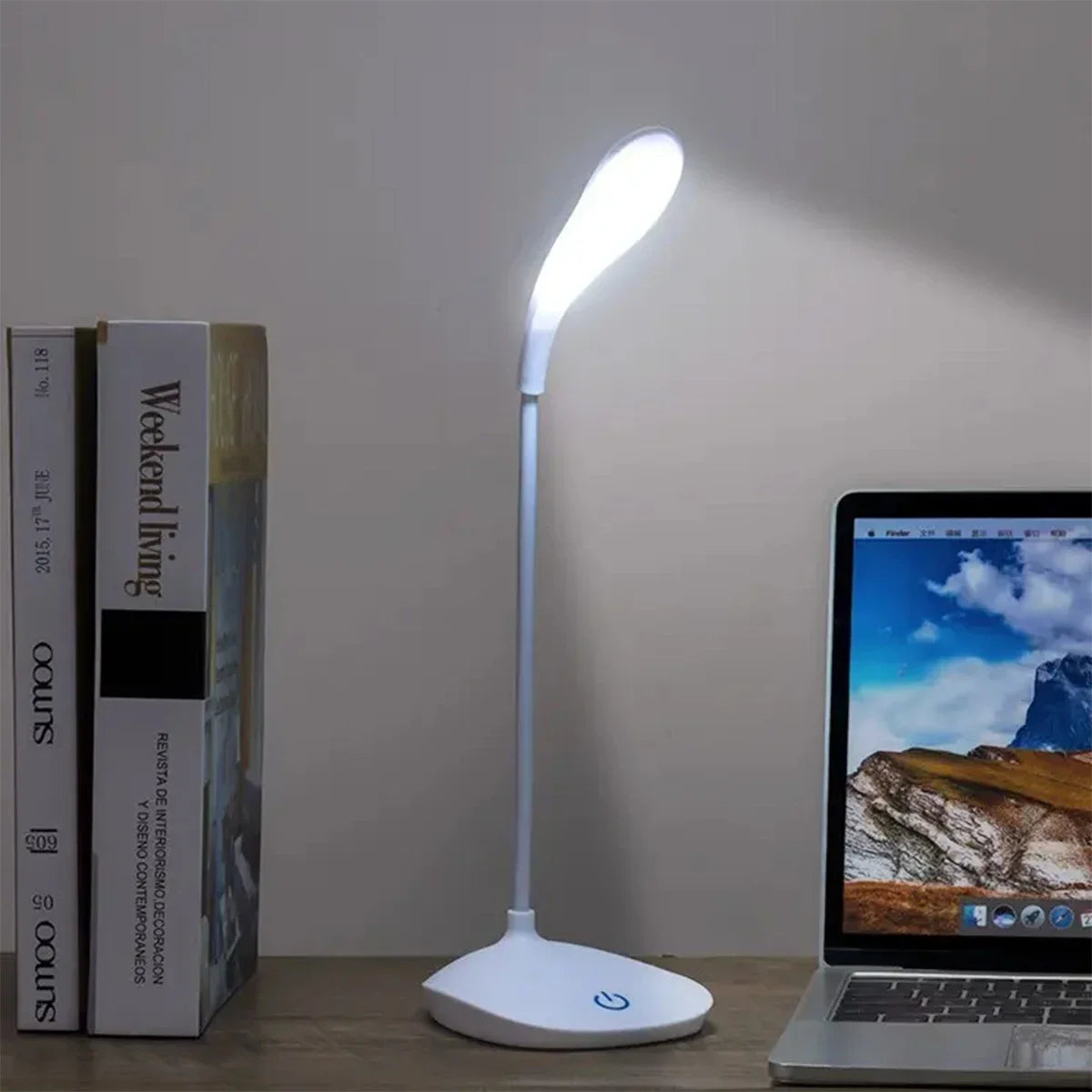 Lampe de Bureau LED de Lecture Portable | Charge USB | Tactile Dimmable | Protection des Yeux | Bureau & Chambre