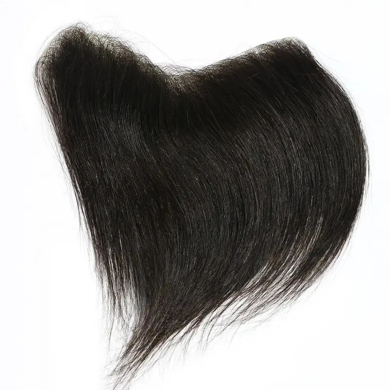 Hotsale 100% Human Hair Piece Men Topper  V Loop Super Thin Skin PU Front Line Forehead System Toupee Patch Wig for Men