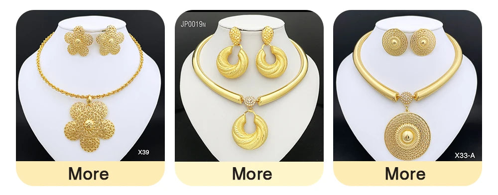 Dubai Jewelry Set Minimalistiese Quality Women Necklace Earrings Bracelet And Ring Luxury Design Weding Party Gift