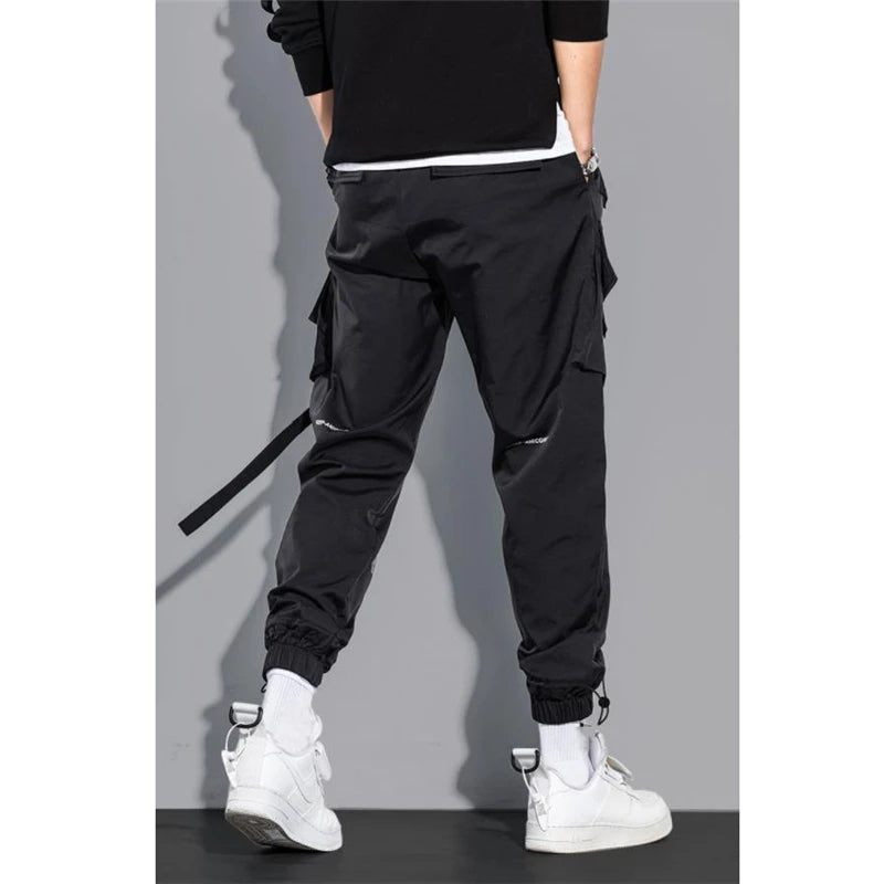 Men's Cargo Pants Fashion Hip Hop Multi-pocket Trousers Trendy Streetwear Solid Sweatpants Casual Trousers for Men