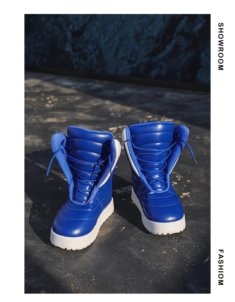 Chaussures Hiver Homme 2025 | Pantoufles Chaudes Imperméables | Peluche Antidérapant | Sneakers Neige