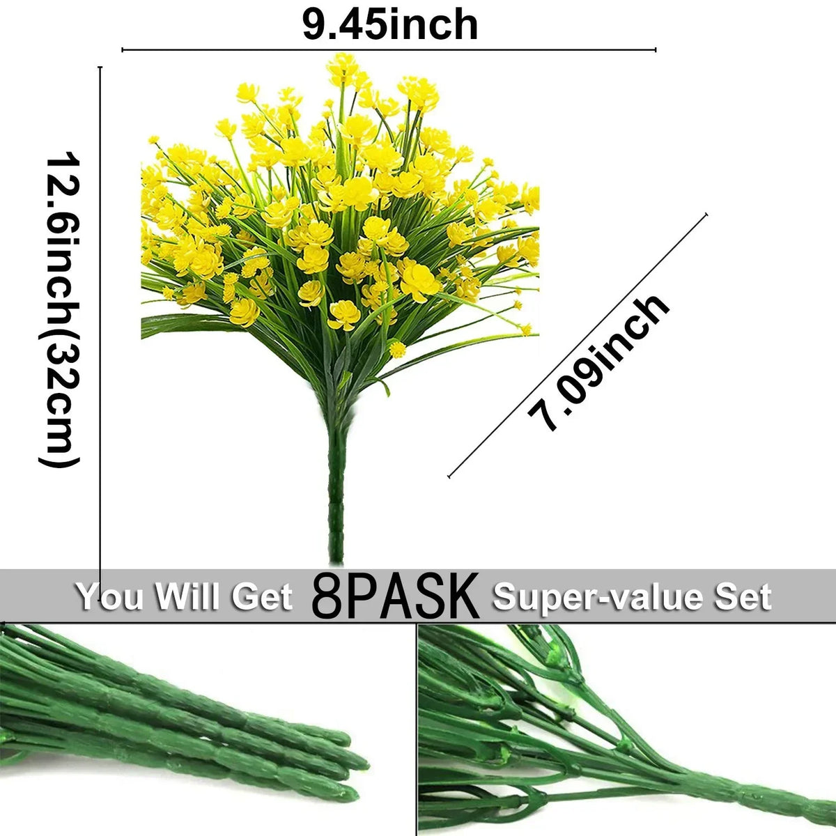 Plantes Artificielles Extérieur Résistant UV | Arbustes Plastique | Décor Intérieur & Extérieur