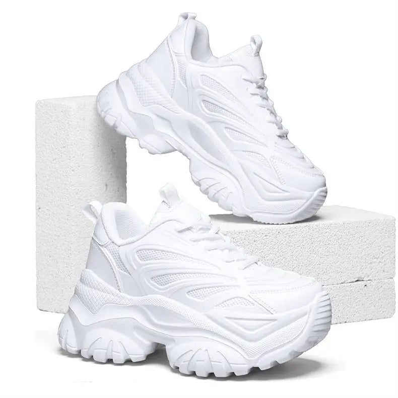 Sneakers Chunky Femme Tendance | Semelle Plateforme Respirante | Rehaussante | Printemps-Automne