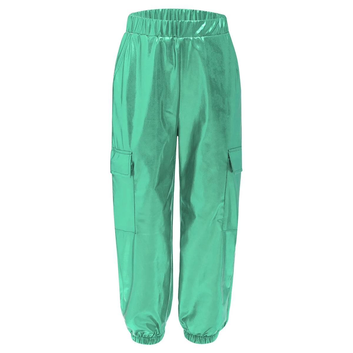 Ensemble Danse Fille Hip Hop | Veste Bomber Métallique & Pantalon | Costume Scène Carnaval Jazz