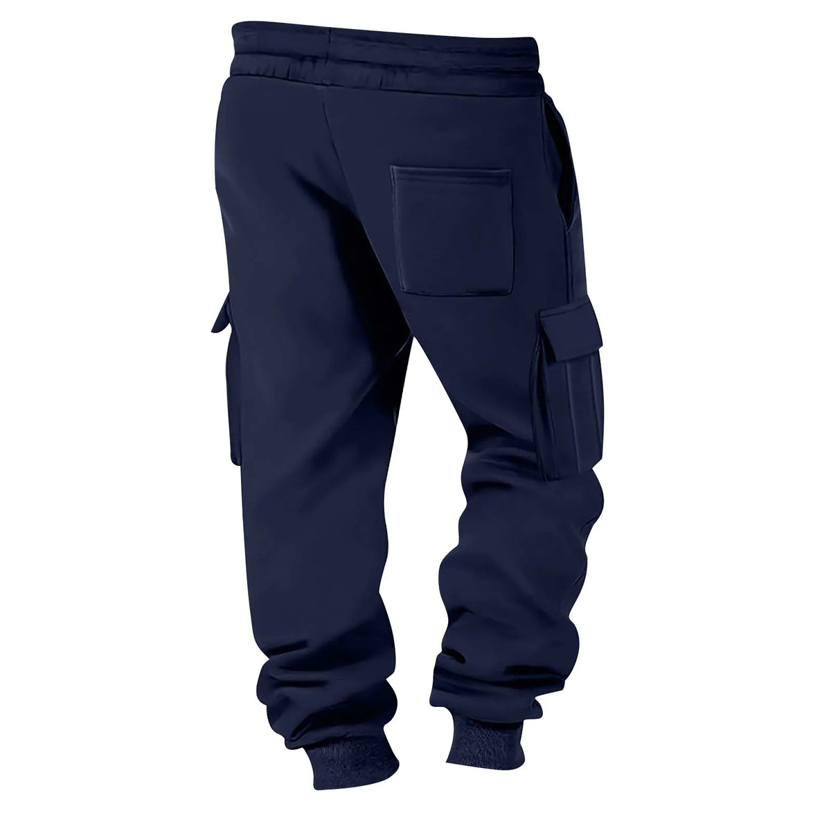 Men's Cargo Pants 2025 New Casual Loose Autumn Winter Straight Baggy Pants Multi-Pockets Solid Color Printing Sweatpants