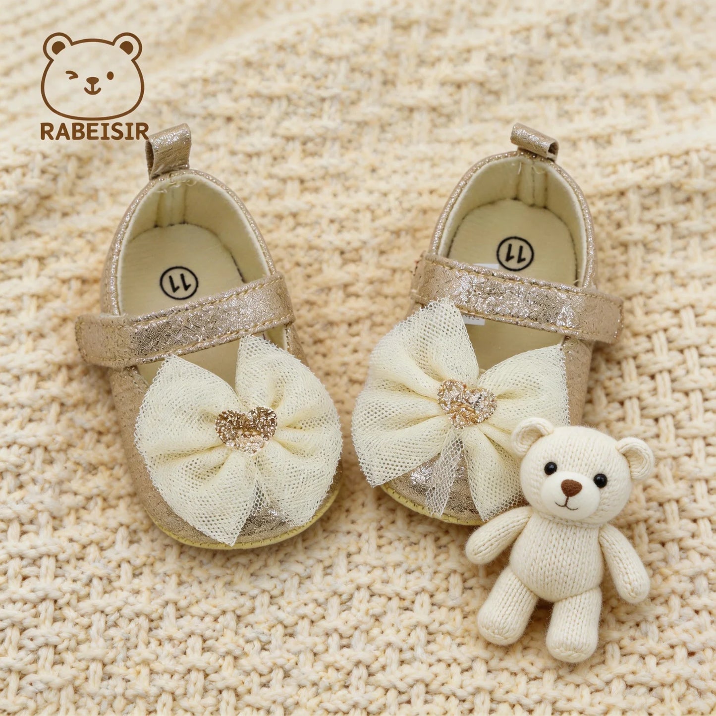 Baby Step Shoes Baby's First Pair of Toddler Shoes Baby Shoes Breathable Non-slip Girls Fashion Shoes Princess Lace Style