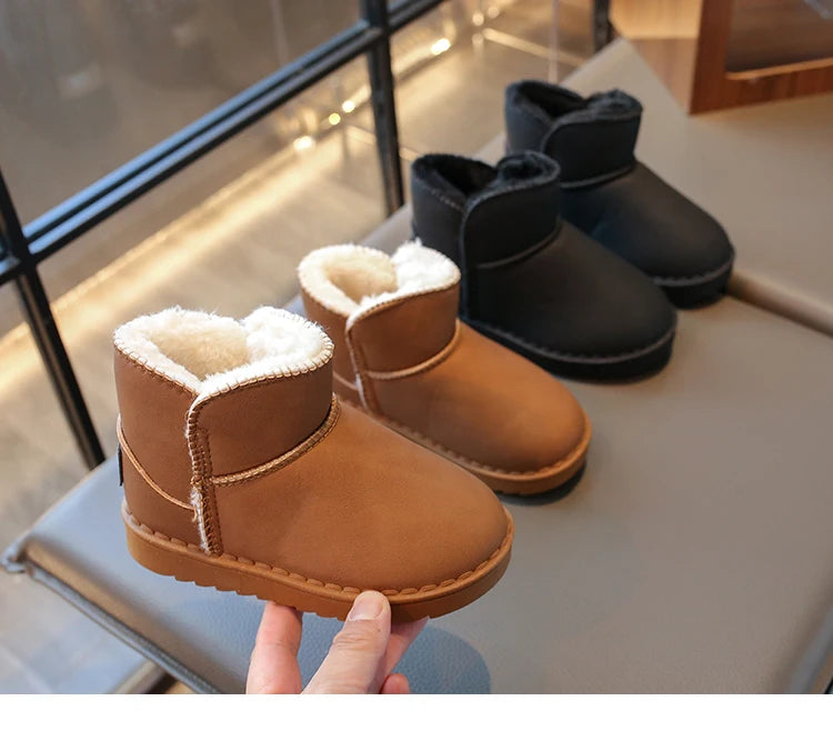Bottes de Neige Thermiques Enfant | Peluche Épaisse | Antidérapantes | Automne Hiver 2025 Garçon Fille