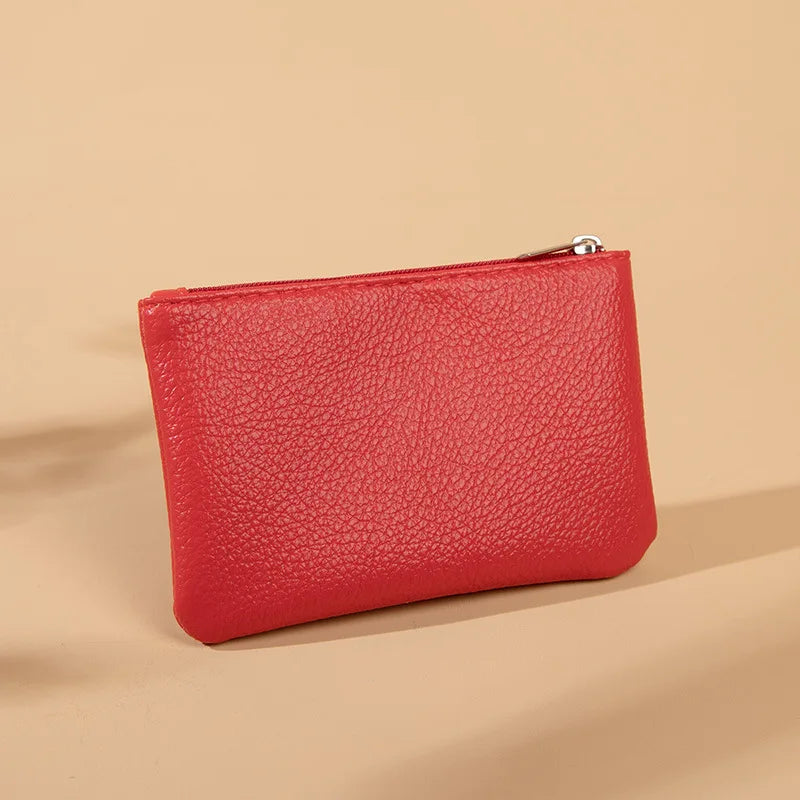 Petit Portefeuille Femme | Fermeture Éclair | Porte-Cartes & Clés | Cuir PU Haute Qualité | Court