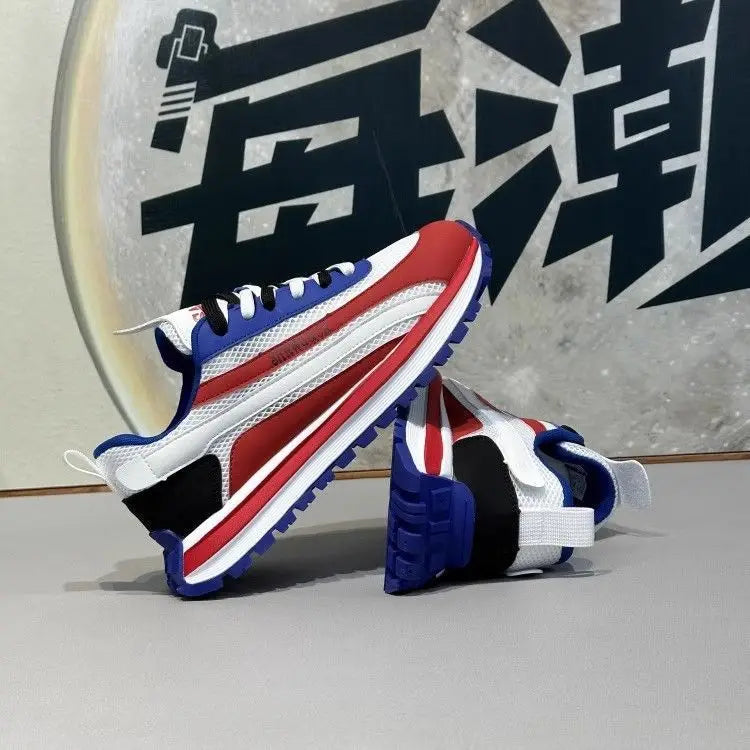 Chaussures décontractées en maille à lacets pour homme