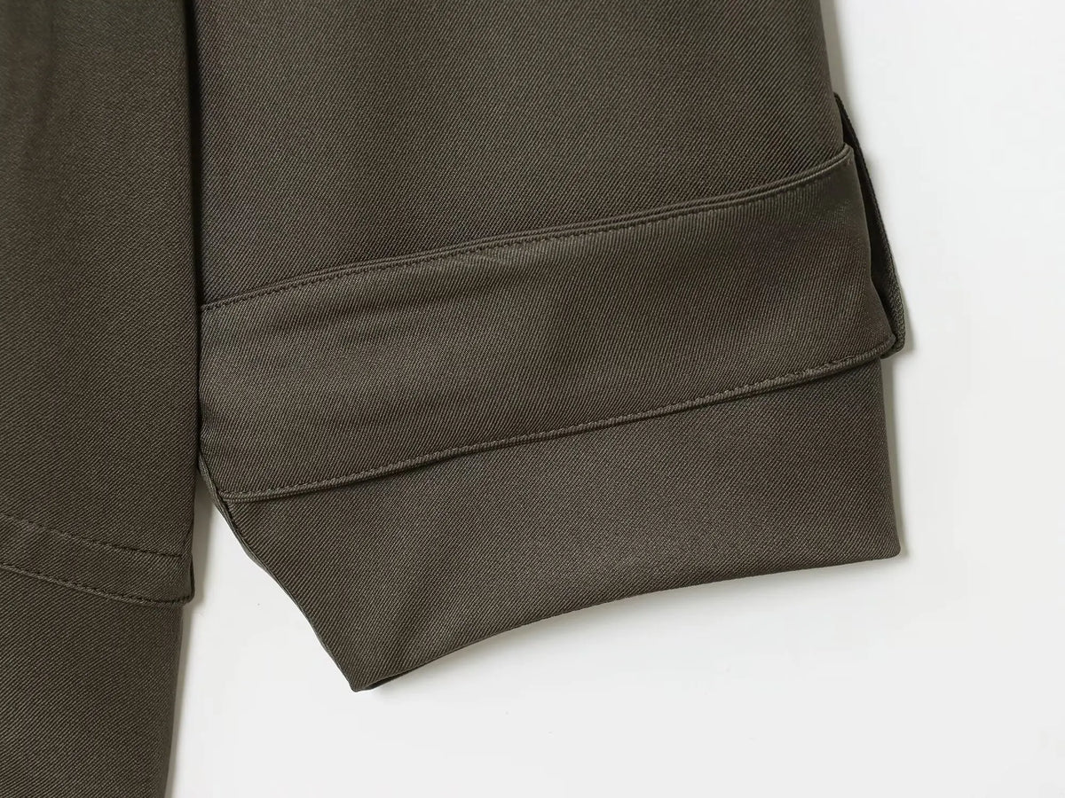Women Mid Waist Pants Set Two Piece Casual Flowing Belted Jacket Front Pleat Trousers 2 Piece Set Women Outfit